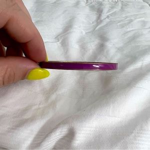 Kate Spade Lay in Lavender Gold and Purple Idiom Bracelet